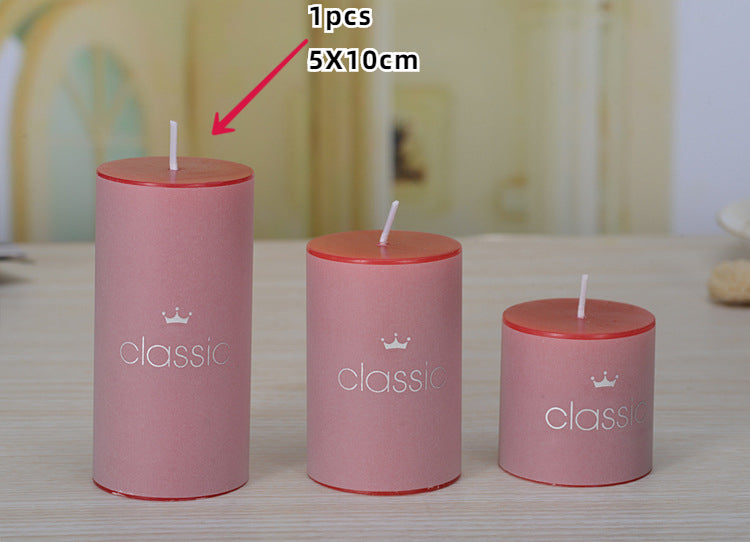 Scented Candle Classic Column Birthday Romantic