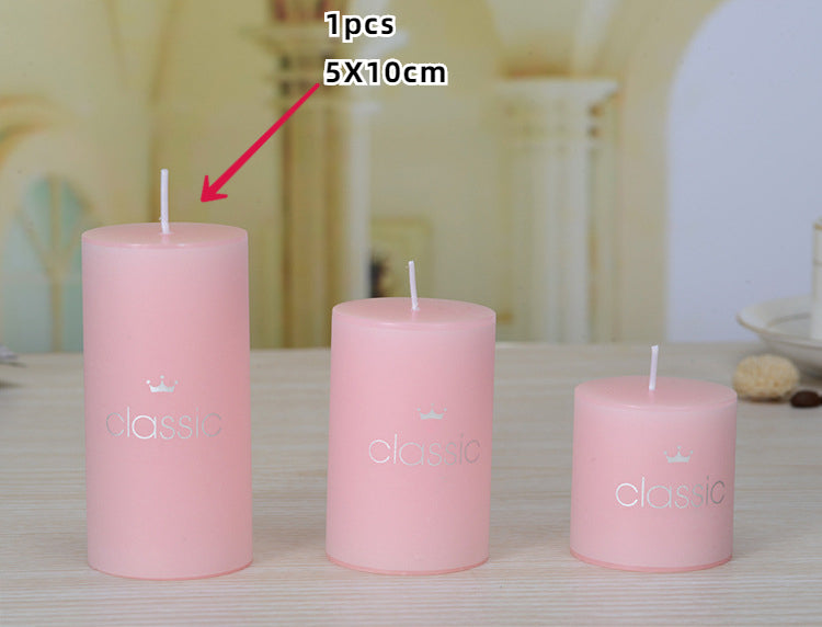 Scented Candle Classic Column Birthday Romantic